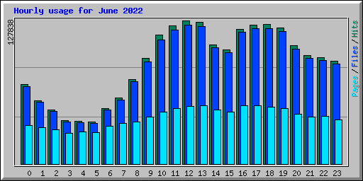 Hourly usage for June 2022