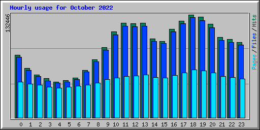Hourly usage for October 2022