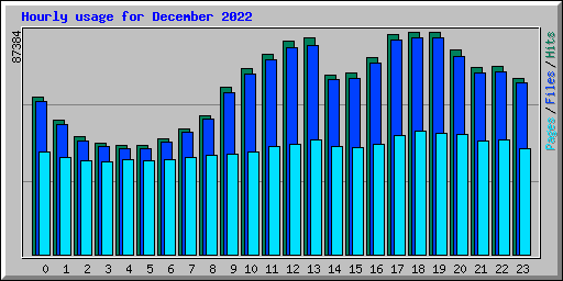 Hourly usage for December 2022