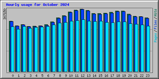 Hourly usage for October 2024
